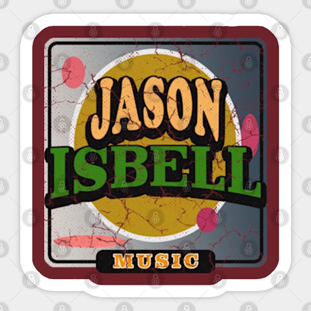 Jason Isbell Sticker by Rohimydesignsoncolor